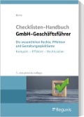 Checklisten Handbuch GmbH-Geschäftsführer - Christian Bosse