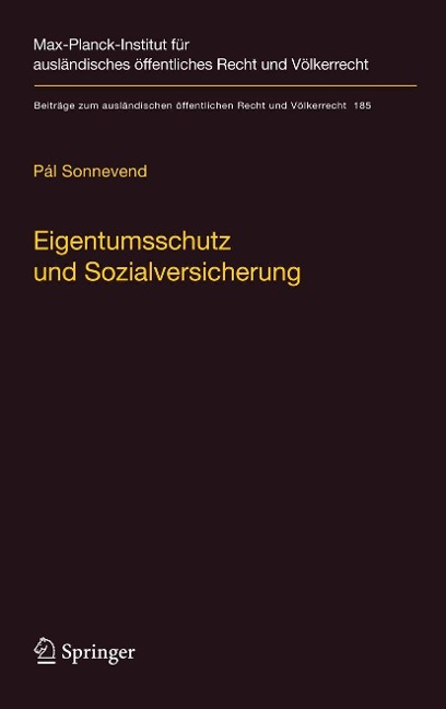 Eigentumsschutz und Sozialversicherung - Pál Sonnevend