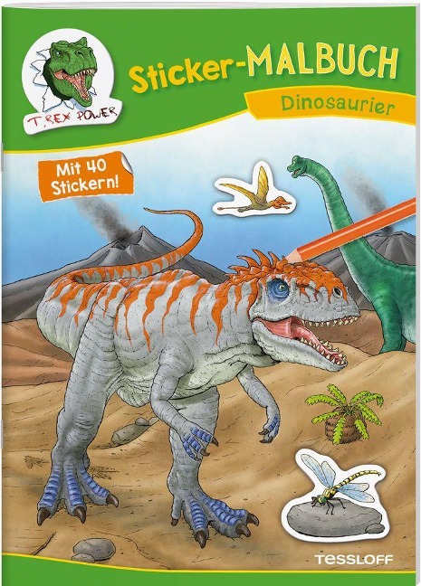 Sticker-Malbuch Dinosaurier - 