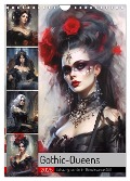 Gothic-Queens. Schaurig-schön im Renaissance-Stil (Wandkalender 2025 DIN A4 hoch), CALVENDO Monatskalender - Rose Hurley