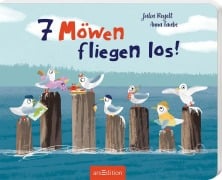Cover-Bild zum Titel '7 Möwen fliegen los!' von 'Anna Taube'