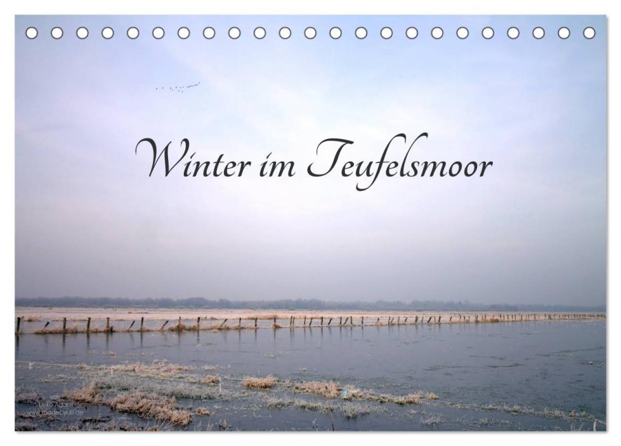 Winter im Teufelsmoor (Tischkalender 2026 DIN A5 quer), CALVENDO Monatskalender - Ulrike Adam