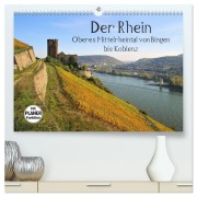 Cover-Bild zum Titel 'Der Rhein. Oberes Mittelrheintal von Bingen bis Koblenz (hochwertiger Premium Wandkalender 2026 DIN A2 quer), Kunstdruck in Hochglanz' von 'LianeM LianeM'