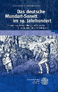 Cover-Bild zum Titel 'Das deutsche Mundart-Sonett im 19. Jahrhundert' von 'Matthias C. Hänselmann'
