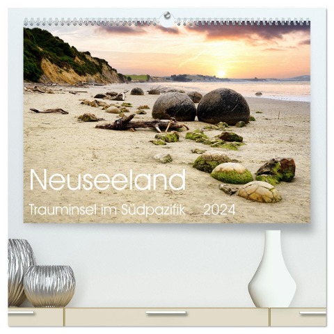 Neuseeland Trauminsel im Südpazifik (hochwertiger Premium Wandkalender 2024 DIN A2 quer), Kunstdruck in Hochglanz - NZ. Photos Harald Hochmann
