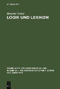 Cover-Bild zum Titel 'Logik und Lexikon' von 'Manfred Pinkal'