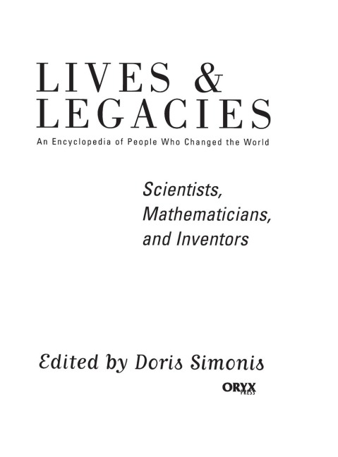 Scientists, Mathematicians, and Inventors - Doris Simonis