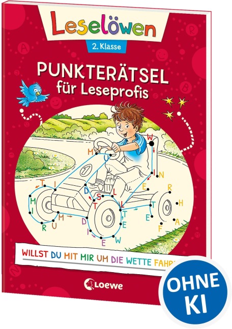 Leselöwen Punkterätsel für Leseprofis - 2. Klasse (Rot) - 