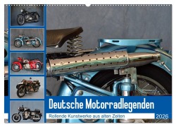 Cover-Bild zum Titel 'Deutsche Motorrad - Legenden - Rollende Kunstwerke aus alten Zeiten (Wandkalender 2026 DIN A2 quer), CALVENDO Monatskalender' von 'Ingo Laue'