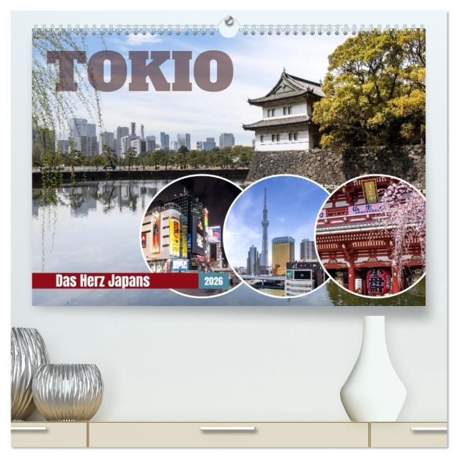 Tokio - Das Herz Japans (hochwertiger Premium Wandkalender 2026 DIN A2 quer), Kunstdruck in Hochglanz - Melanie Viola