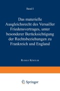 Cover-Bild zum Titel 'Das Materielle Ausgleichsrecht des Versailler Friedensvertrages' von 'Hans Dölle'