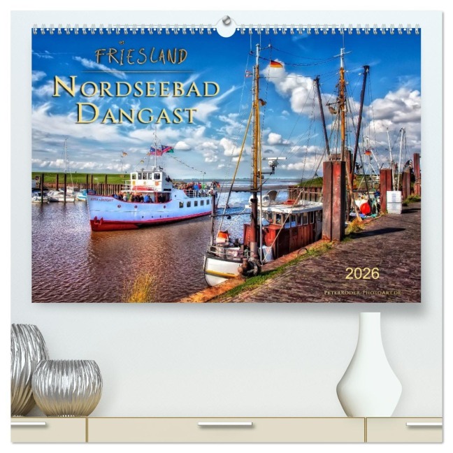 Friesland - Nordseebad Dangast (hochwertiger Premium Wandkalender 2026 DIN A2 quer), Kunstdruck in Hochglanz - Peter Roder