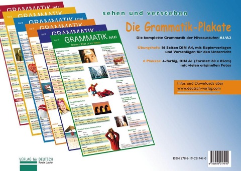Die Grammatik-Plakate. Übungsheft und 6 Plakate - Renate Luscher