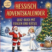 Cover-Bild zum Titel 'Hessisch-Adventskalender: Quiz-Buch mit Fragen und Rätsel' von 'Schlauvento Interactive'
