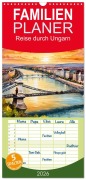 Cover-Bild zum Titel 'Familienplaner 2026 - Reise durch Ungarn mit 5 Spalten (Wandkalender, 21 x 45 cm) CALVENDO' von 'Claudia Kleemann'