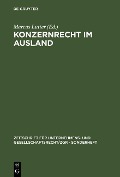 Cover-Bild zum Titel 'Konzernrecht im Ausland' von ''