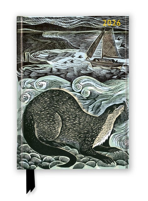 Angela Harding - Shetland Otter und der Gesang des Windes - Tischkalender 2026 - Tree Flame