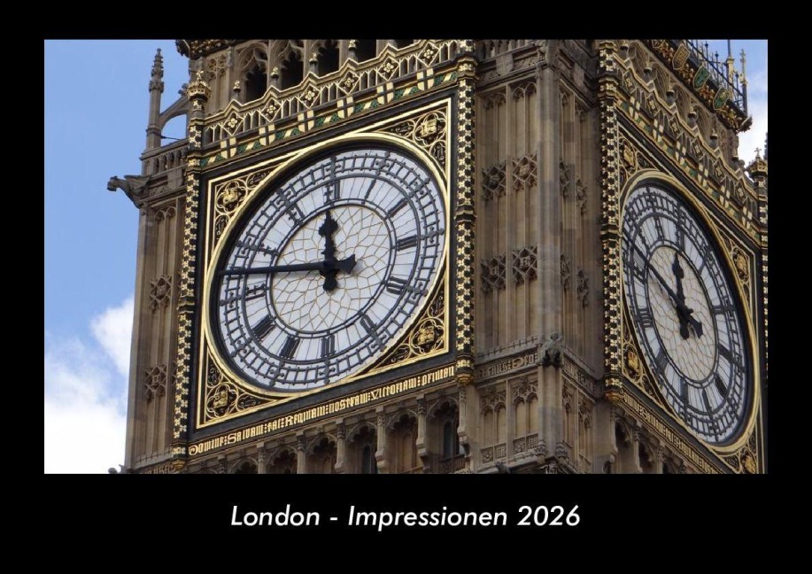 London - Impressionen 2026 Fotokalender DIN A3 - Tobias Becker