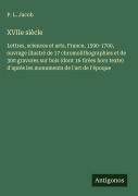 Cover-Bild zum Titel 'XVIIe siècle' von 'P. L. Jacob'