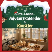 Cover-Bild zum Titel 'Der Gute-Laune-Adventskalender für Künstler' von 'Zoe Krüger'
