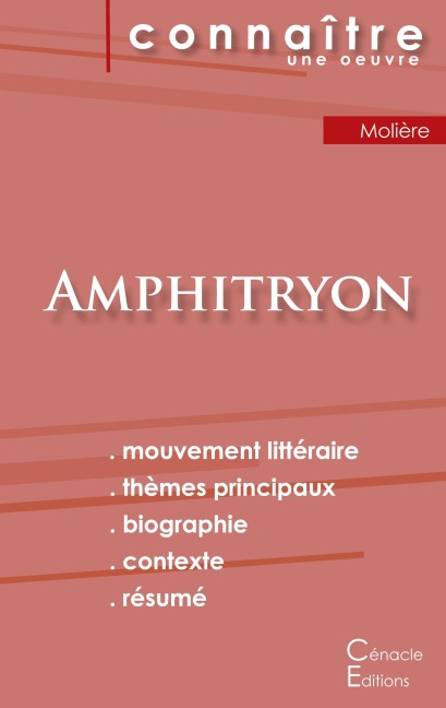 Fiche de lecture Amphitryon de Molière (Analyse littéraire de référence et résumé complet) - Molière
