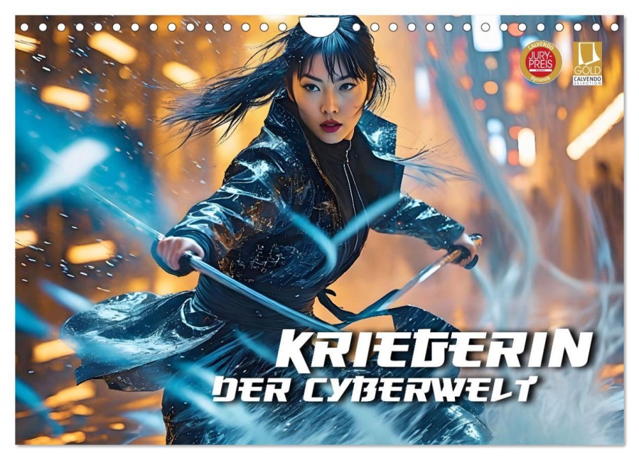Kriegerin der Cyberwelt (Wandkalender 2026 DIN A4 quer), CALVENDO Monatskalender - Renate Utz