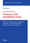 Cover-Bild zum Titel 'KI-Einsatz in der betrieblichen Praxis' von 'Stefan Müller, Marc Becker'