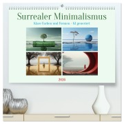 Cover-Bild zum Titel 'Surrealer Minimalismus (hochwertiger Premium Wandkalender 2026 DIN A2 quer), Kunstdruck in Hochglanz' von 'Cathrin Illgen'