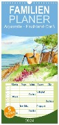Familienplaner 2024 - Aquarelle - Fischland-Darß mit 5 Spalten (Wandkalender, 21 x 45 cm) CALVENDO - Brigitte Dürr