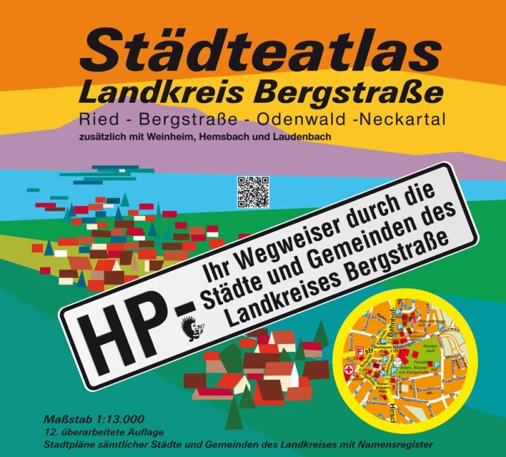 Städteatlas Landkreis Bergstraße 1:13.000 - Michael Messer