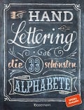 Cover-Bild zum Titel 'Handlettering. Die 33 schönsten Alphabete mit Rahmen, Ornamenten und Bordüren' von 'Norbert Pautner'