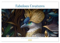 Fabulous creatures - In the land of mythical creatures (Wall Calendar 2026 DIN A2 landscape), CALVENDO 12 Month Wall Calendar - Angelika Beuck