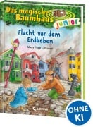 Cover-Bild zum Titel 'Das magische Baumhaus junior (Band 22) - Flucht vor dem Erdbeben' von 'Mary Pope Osborne'