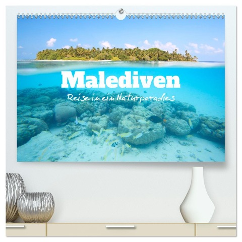 Malediven - Reise in ein Naturparadies (hochwertiger Premium Wandkalender 2025 DIN A2 quer), Kunstdruck in Hochglanz - Matteo Colombo