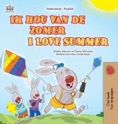 Cover-Bild zum Titel 'I Love Summer (Dutch English Bilingual Children's Book)' von 'Shelley Admont, Danny Shmuilov, Kidkiddos Books'