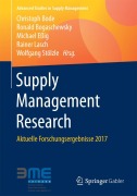 Cover-Bild zum Titel 'Supply Management Research' von ''
