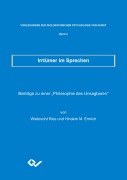 Cover-Bild zum Titel 'Irrtümer im Sprechen' von 'Hinderk M Emrich, Wiebrecht Ries'