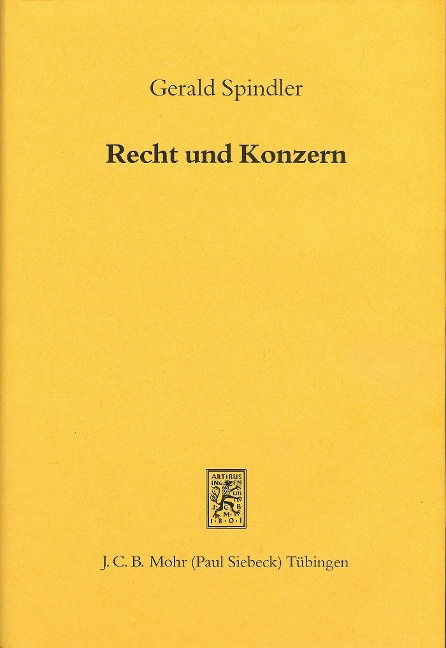 Recht und Konzern - Gerald Spindler