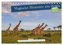 Cover-Bild zum Titel 'Magische Momente aus Kenia (Tischkalender 2026 DIN A5 quer), CALVENDO Monatskalender' von 'Peter Hennrich'