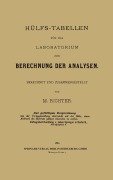 Cover-Bild zum Titel 'Hülfs-Tabellen für das Laboratorium zur Berechnung der Analysen' von 'Max Moritz Richter'