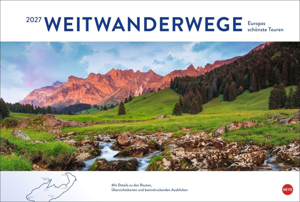 Weitwanderwege Edition Kalender 2027 - 