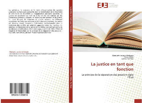 La justice en tant que fonction - Manuela Lavinia Istratoaie, Oana Ghita, Lavinia Tumbar