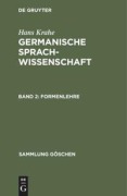 Cover-Bild zum Titel 'Formenlehre' von 'Hans Krahe'