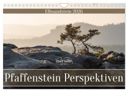 Cover-Bild zum Titel 'Pfaffenstein Perspektiven - Elbsandstein (Wandkalender 2026 DIN A4 quer), CALVENDO Monatskalender' von 'Kevin Walther'