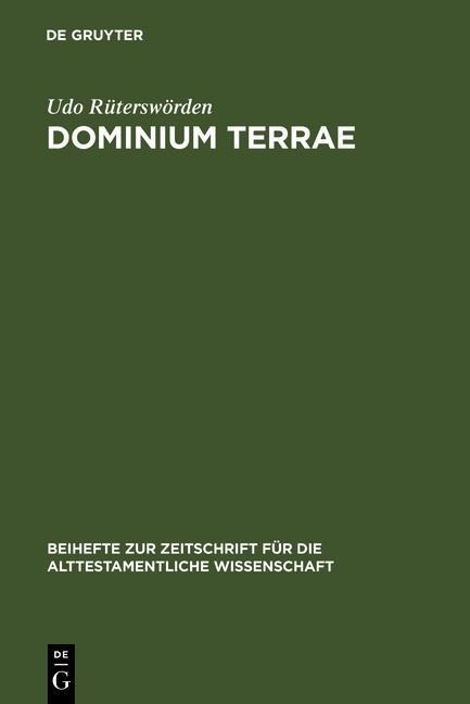 dominium terrae - Udo Rüterswörden