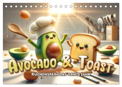 Cover-Bild zum Titel 'Avocado & Toast - Küchenspäße das ganze Jahr (Tischkalender 2026 DIN A5 quer), CALVENDO Monatskalender' von 'Artefacti Artefacti'