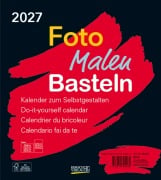 Cover-Bild zum Titel 'Foto-Malen-Basteln Bastelkalender schwarz 2027' von ''