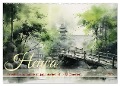 Heiwa - Friedliche Aquarelle im japanischen Stil (Wandkalender 2025 DIN A2 quer), CALVENDO Monatskalender - Cathrin Illgen