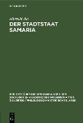 Cover-Bild zum Titel 'Der Stadtstaat Samaria' von 'Albrecht Alt'