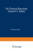 Cover-Bild zum Titel 'Das Chronicon Beneventani monasterii S. Sophiae' von 'Wilhelm Smidt'